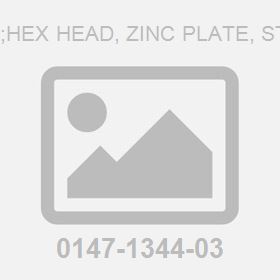 Screw M 8X130;Hex Head, Zinc Plate, Stainless Steel